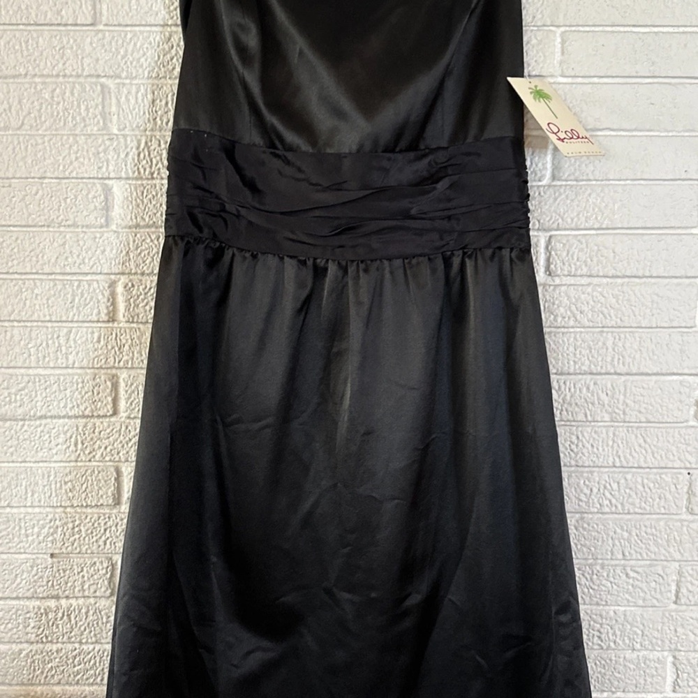 NWT LILLY PULITZER Black Strapless Dress SIZE 12 - Picture 4 of 10